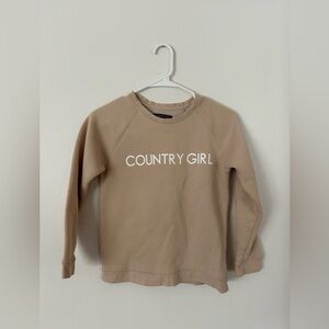 Brunette The Label "Country Girl" Core Crew Crewneck Size 10/12